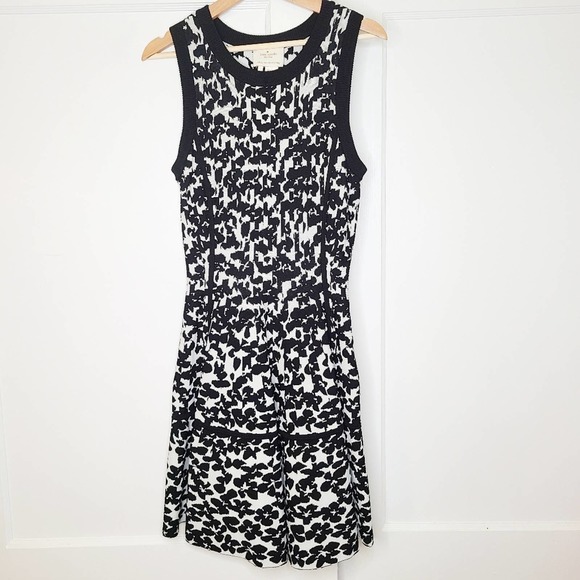 Kate Spade Floral Jacquard Knit Fit & Flare Dress - Picture 3 of 8